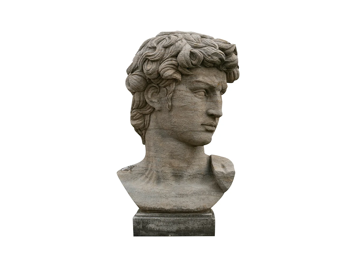 BISCOTTINI Statue - En Pierre - Design - Décorative - Parfait pour le Salon - Salle à Manger - Jardin - Présentation - 43x35x64cm - Décoration