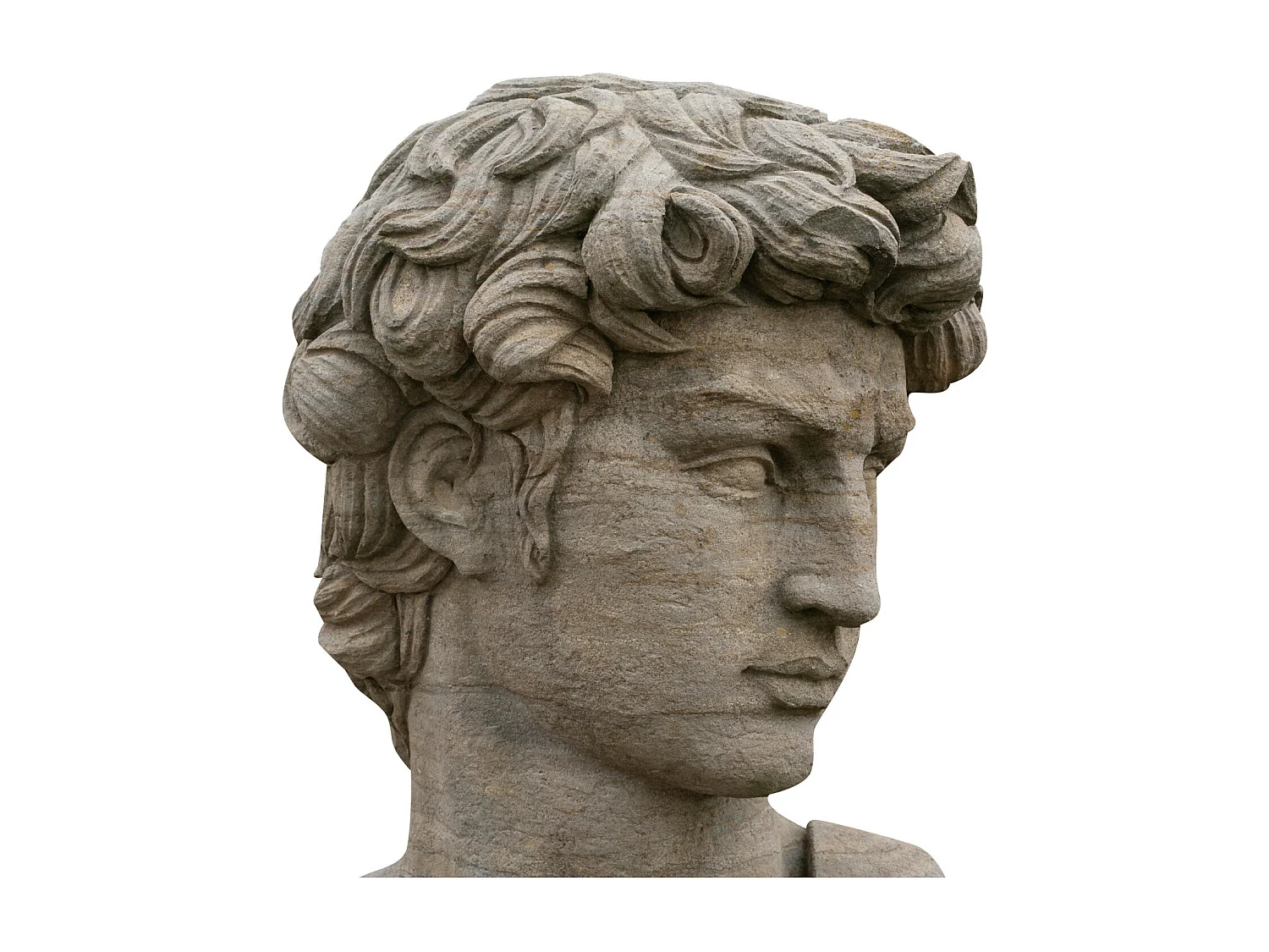 BISCOTTINI Statue - En Pierre - Design - Décorative - Parfait pour le Salon - Salle à Manger - Jardin - Présentation - 43x35x64cm - Décoration