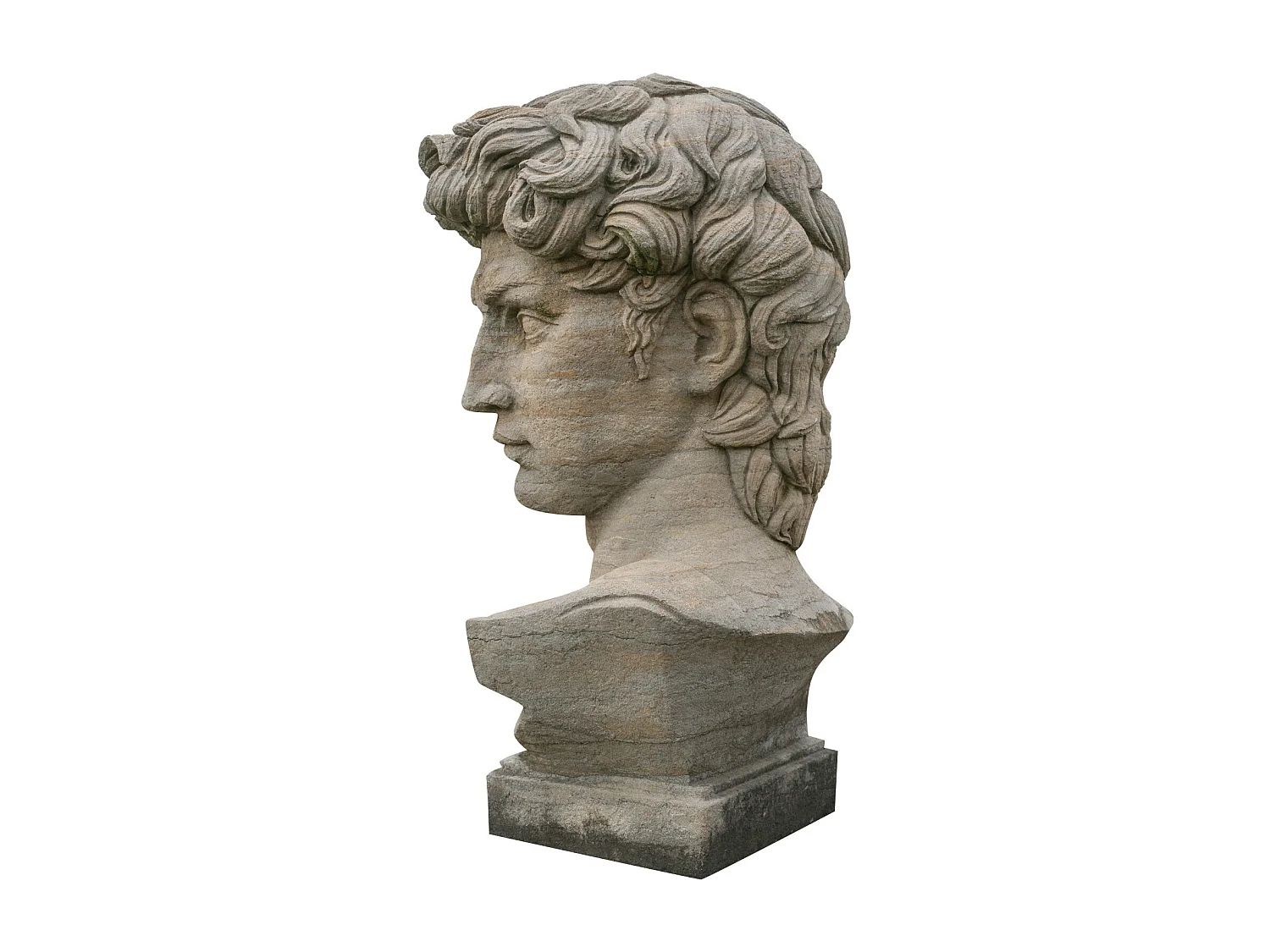 BISCOTTINI Statue - En Pierre - Design - Décorative - Parfait pour le Salon - Salle à Manger - Jardin - Présentation - 43x35x64cm - Décoration