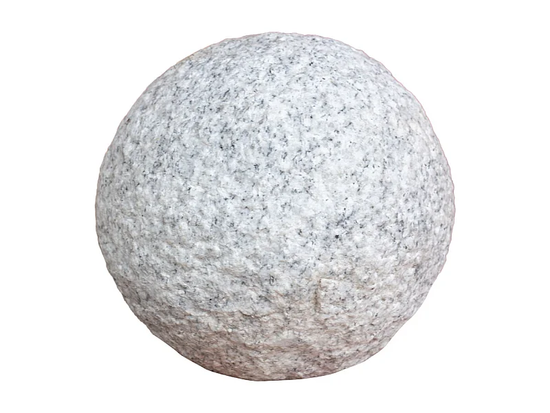 BISCOTTINI Statue - Finition sphère en pierre - Statue en pierre - Statue décorative - Statue de jardin - Sculpture - Décoration - Affichage - Salon - 15x15x15 cm