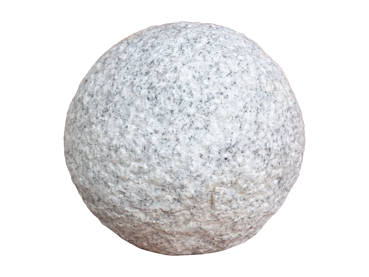BISCOTTINI Statue - Finition sphère en pierre - Statue en pierre - Statue décorative - Statue de jardin - Sculpture - Décoration - Affichage - Salon - 15x15x15 cm