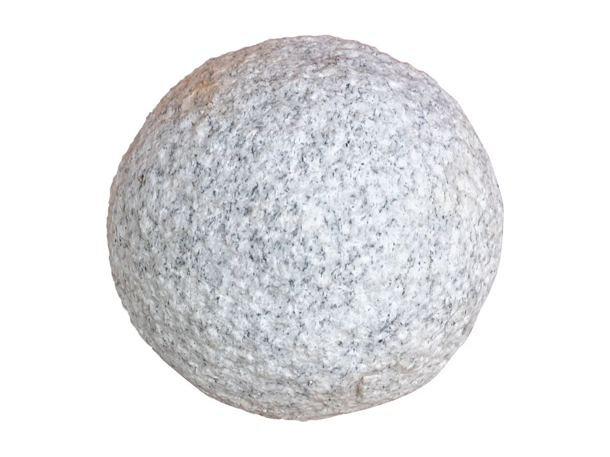 BISCOTTINI Statue - Finition sphère en pierre - Statue en pierre - Statue décorative - Statue de jardin - Sculpture - Décoration - Affichage - Salon - 15x15x15 cm