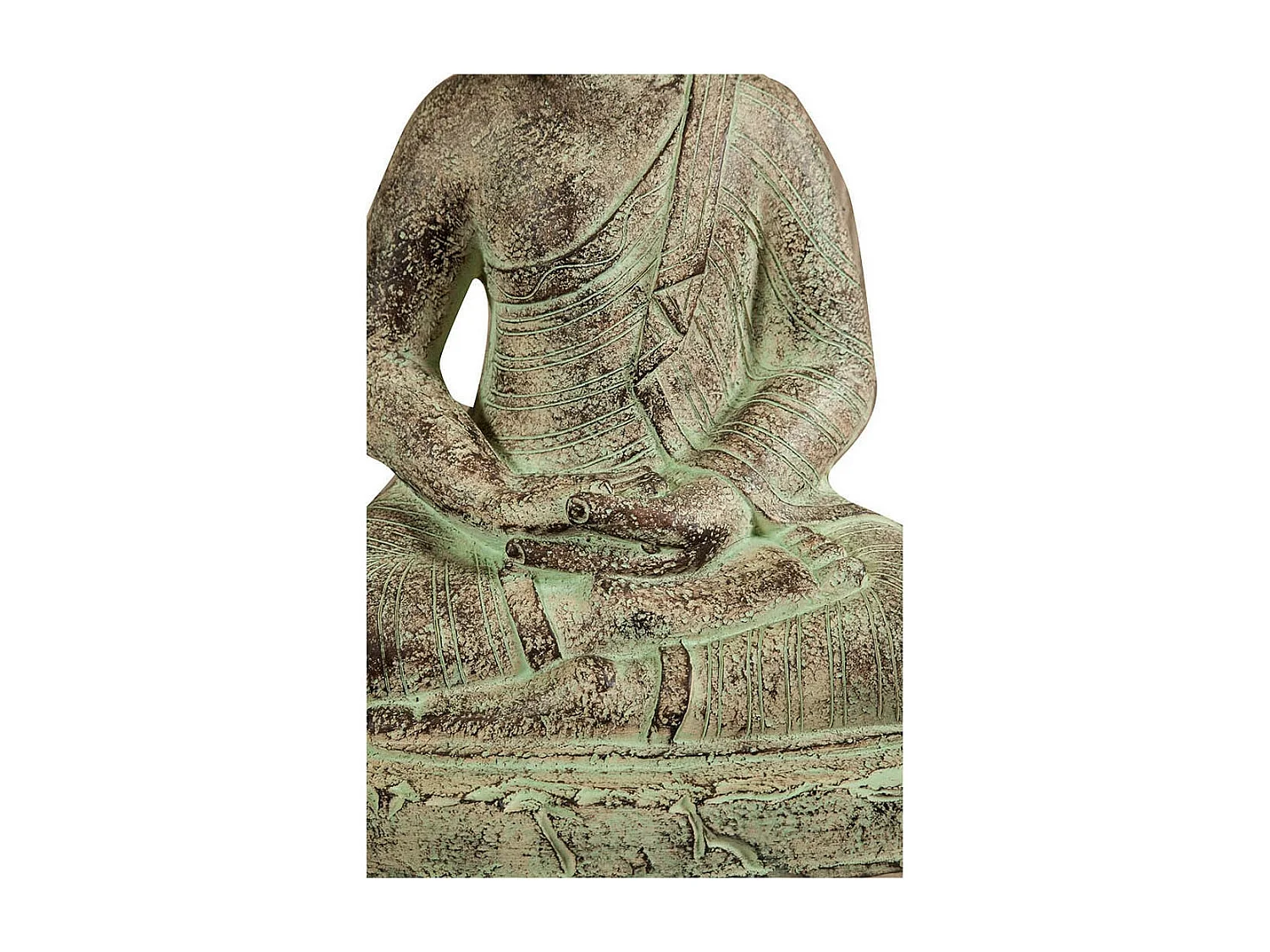 BISCOTTINI Statue - Finition plâtre - Statue en plâtre - Statue décorative - Statue de jardin - Sculpture - Décoration - Affichage - Salon - 38x28x55 cm