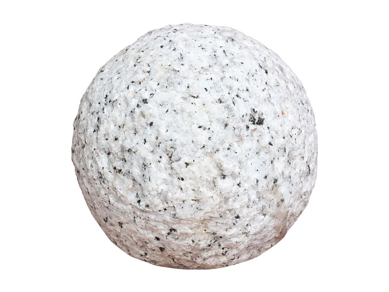BISCOTTINI Statue - Finition sphère en pierre - Statue en pierre - Statue décorative - Statue de jardin - Sculpture - Décoration - Affichage - Salon - 10x10x10 cm