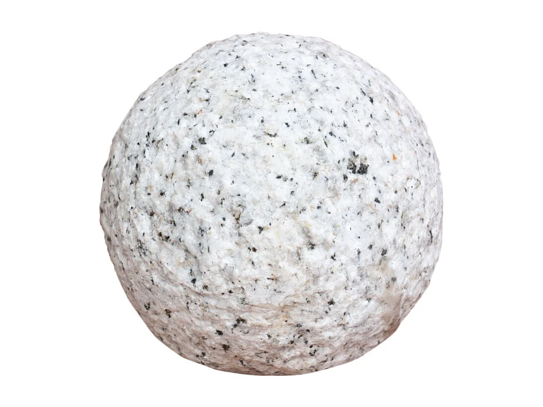 BISCOTTINI Statue - Finition sphère en pierre - Statue en pierre - Statue décorative - Statue de jardin - Sculpture - Décoration - Affichage - Salon - 10x10x10 cm