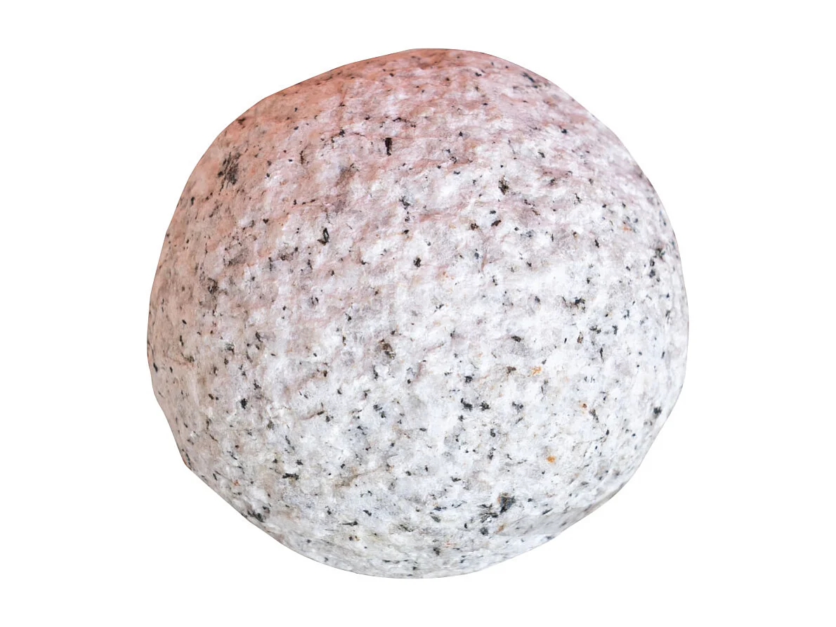 BISCOTTINI Statue - Finition sphère en pierre - Statue en pierre - Statue décorative - Statue de jardin - Sculpture - Décoration - Affichage - Salon - 10x10x10 cm