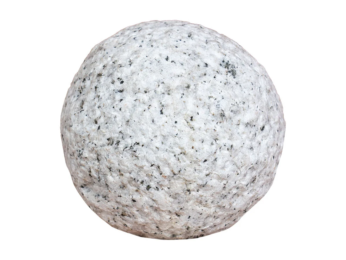 BISCOTTINI Statue - Finition sphère en pierre - Statue en pierre - Statue décorative - Statue de jardin - Sculpture - Décoration - Affichage - Salon - 10x10x10 cm