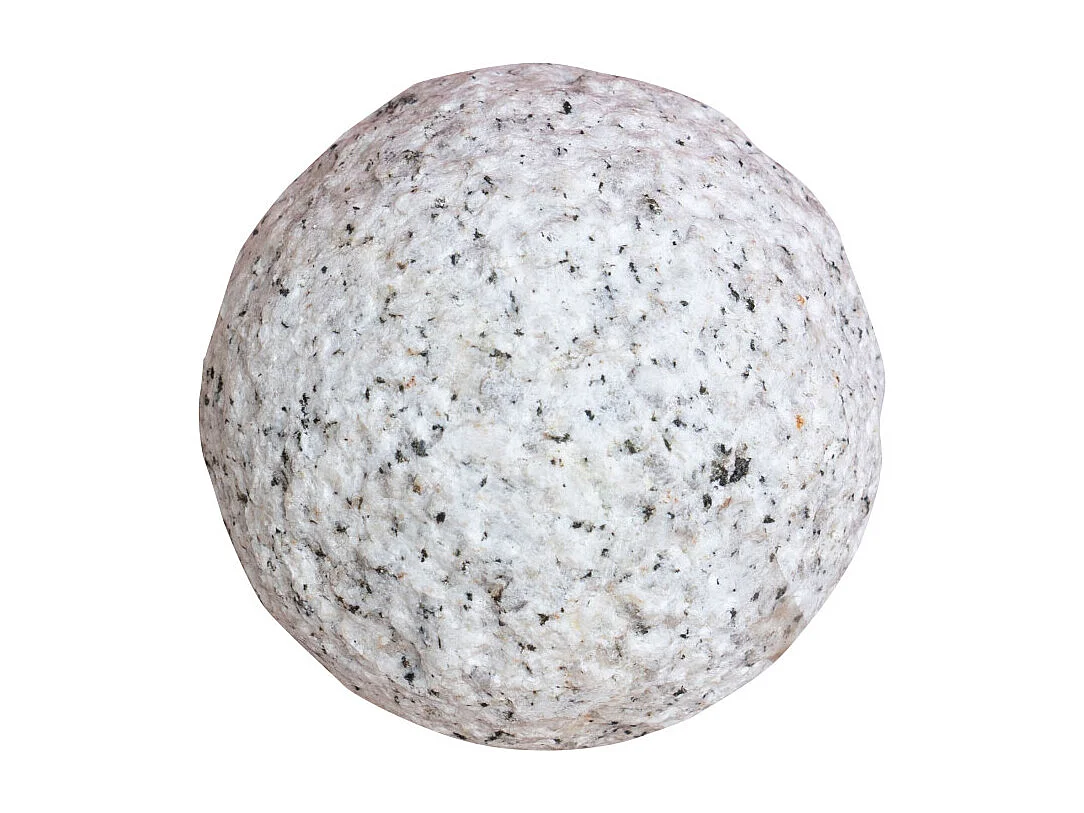 BISCOTTINI Statue - Finition sphère en pierre - Statue en pierre - Statue décorative - Statue de jardin - Sculpture - Décoration - Affichage - Salon - 10x10x10 cm