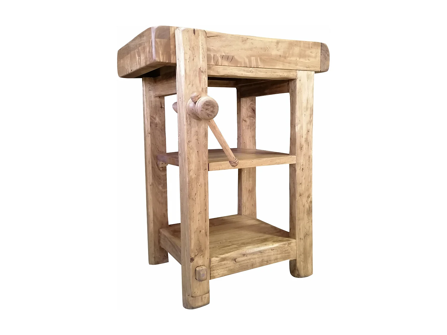 BISCOTTINI - Chaise style campagnard - Finition naturelle - Chaise de bureau vintage - Chaise de jardin - Chaise de cuisine - Mobilier - 64x57x82 cm