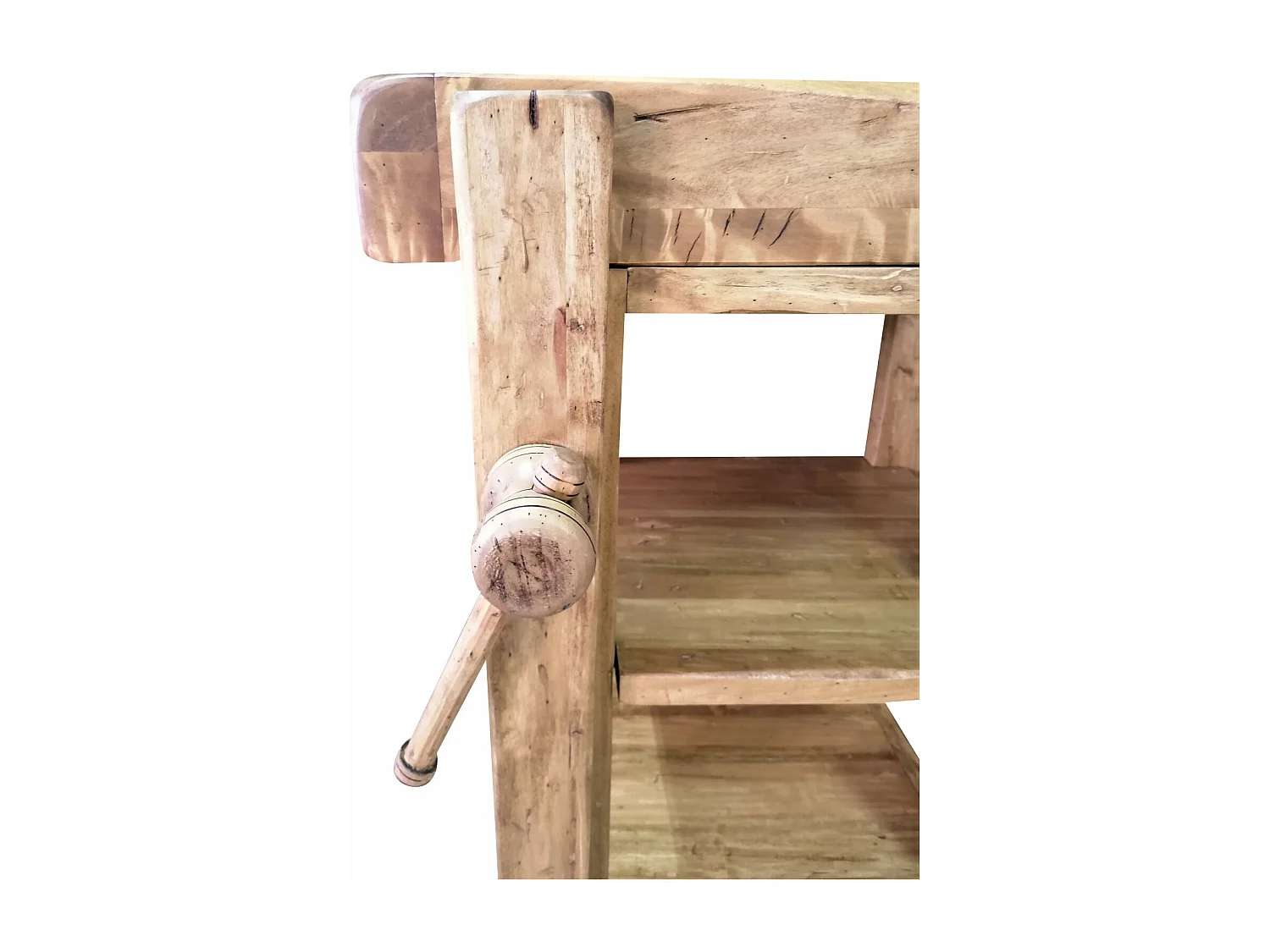 BISCOTTINI - Chaise style campagnard - Finition naturelle - Chaise de bureau vintage - Chaise de jardin - Chaise de cuisine - Mobilier - 64x57x82 cm