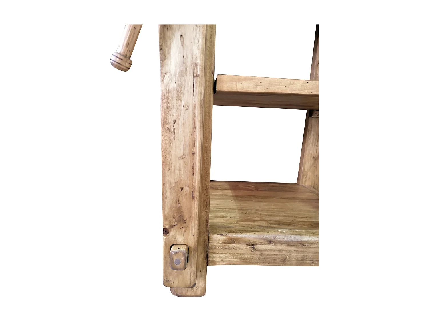 BISCOTTINI - Chaise style campagnard - Finition naturelle - Chaise de bureau vintage - Chaise de jardin - Chaise de cuisine - Mobilier - 64x57x82 cm