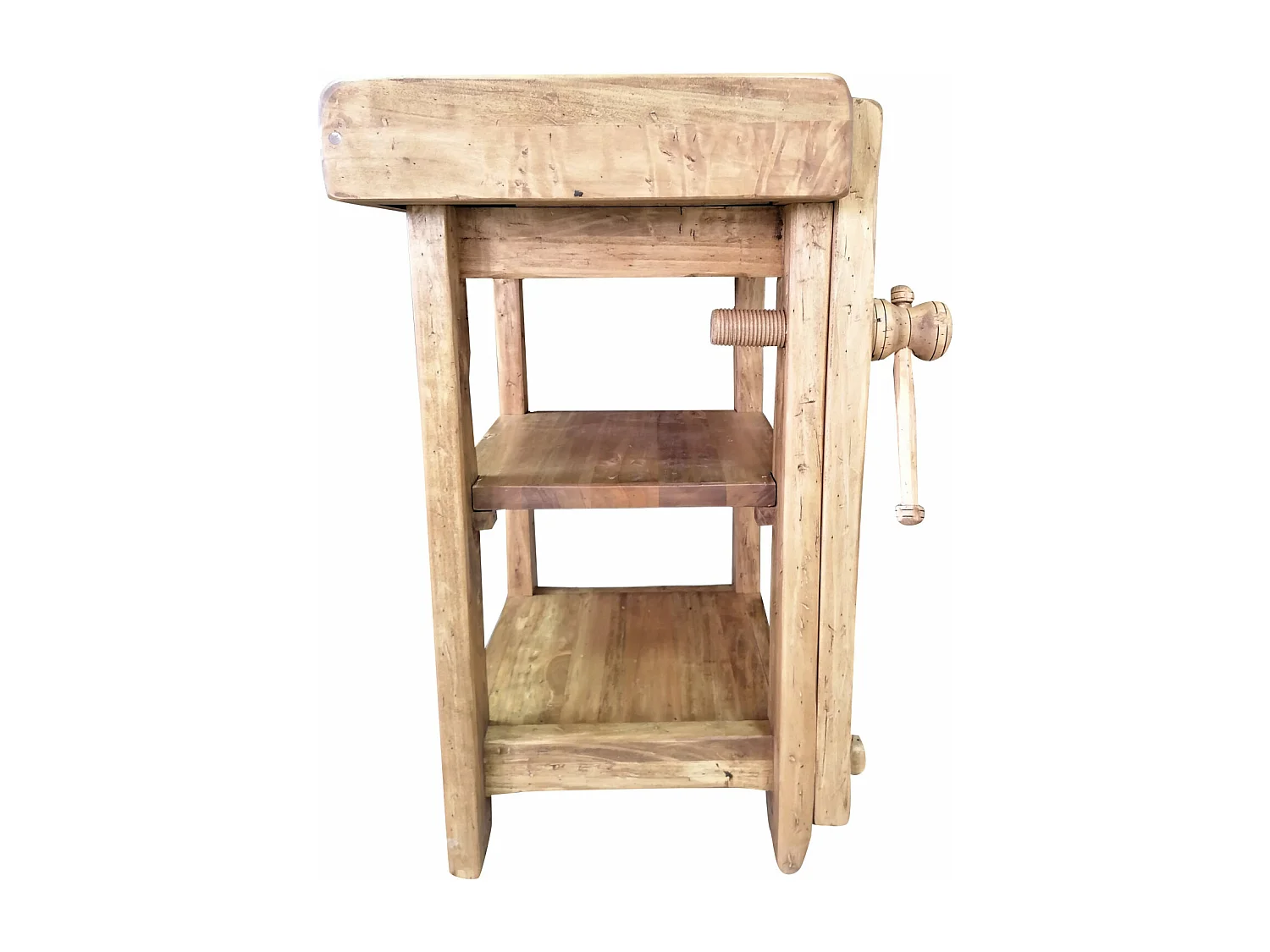 BISCOTTINI - Chaise style campagnard - Finition naturelle - Chaise de bureau vintage - Chaise de jardin - Chaise de cuisine - Mobilier - 64x57x82 cm