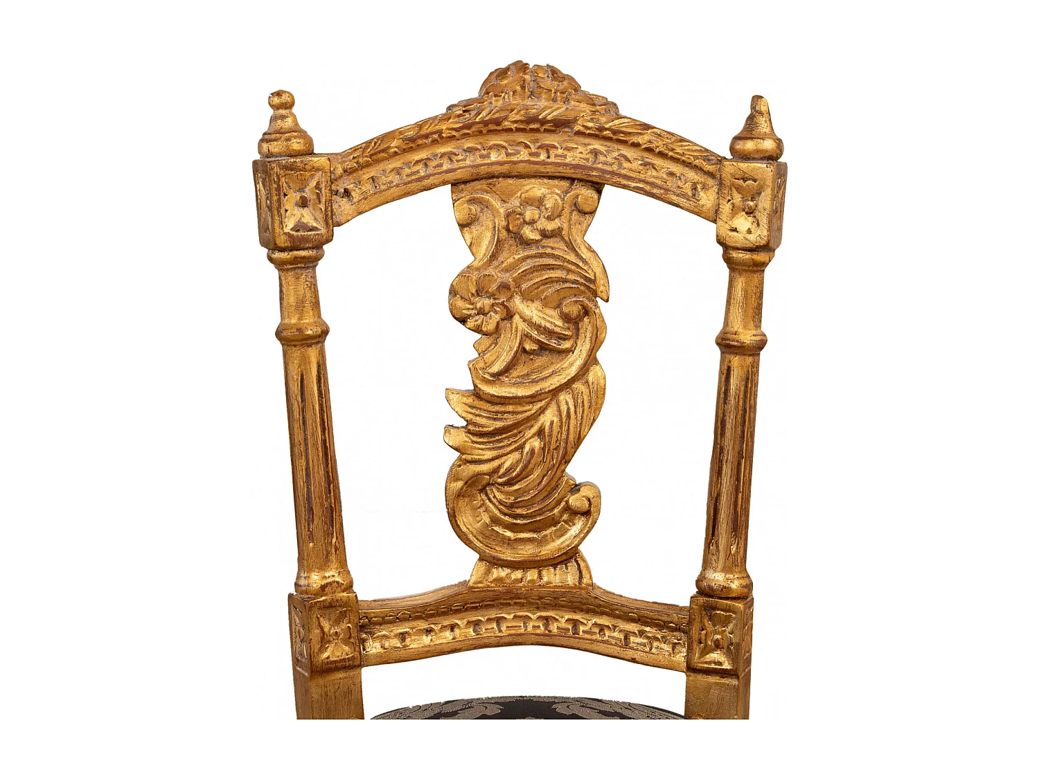 BISCOTTINI Chaise Louis XVI Française - Finition naturelle -chaise de bureau vintage - Jardin - Cuisine - Salon - Salle à manger-Mobilier - 40x46x92cm