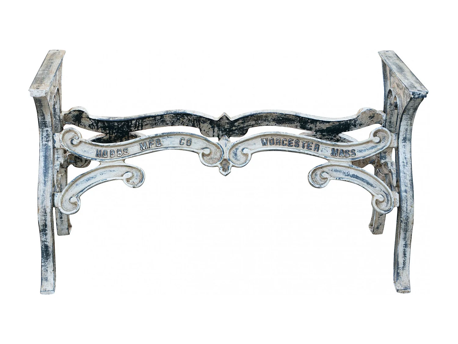 BISCOTTINI Piètement de Table - Fonte avec Finition Antique - Table de Jardin - Extérieur - Terrasse - Balcon - Table Basse - 127x58x71cm