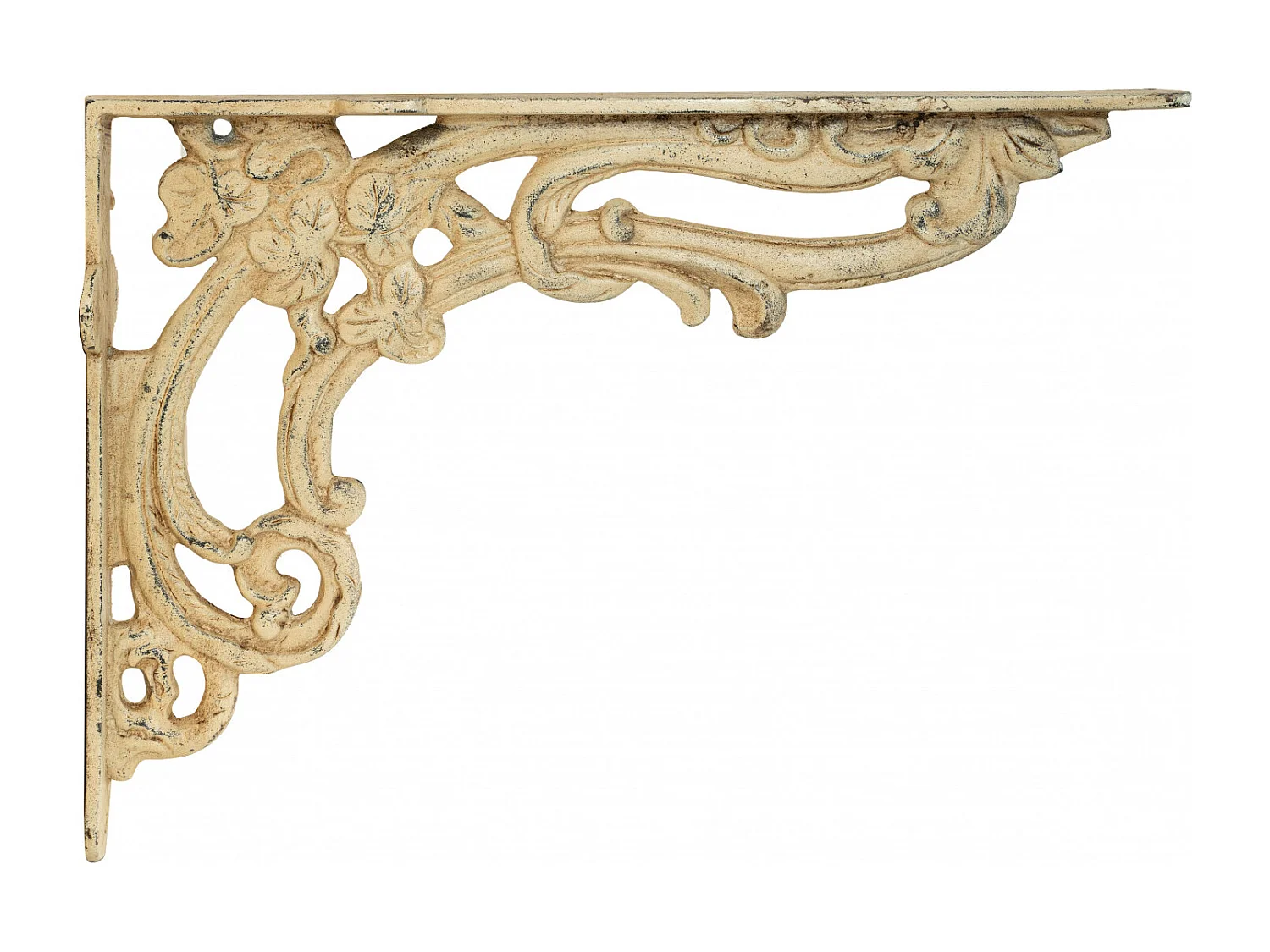 BISCOTTINI Étagère Murale - en Fonte avec Finition Antique - Décorative - Extérieur - Cabinet Mural - Décoration de Jardin - 40x11x59cm