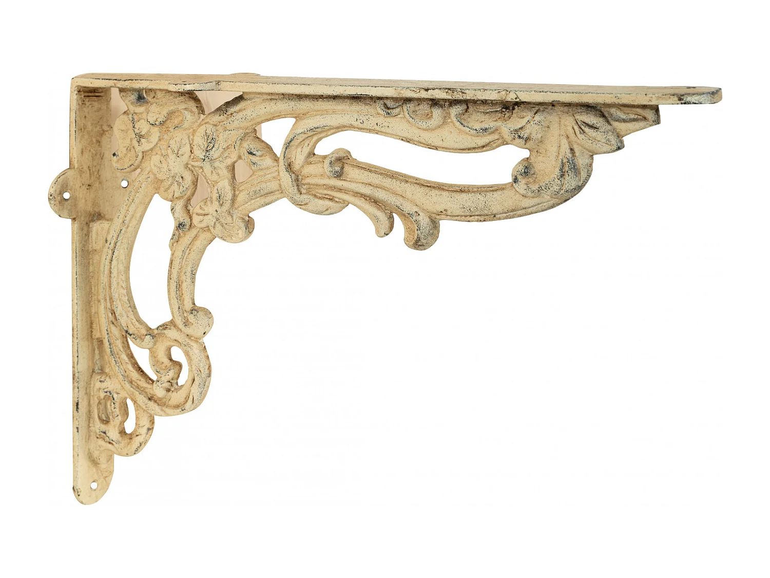 BISCOTTINI Étagère Murale - en Fonte avec Finition Antique - Décorative - Extérieur - Cabinet Mural - Décoration de Jardin - 40x11x59cm