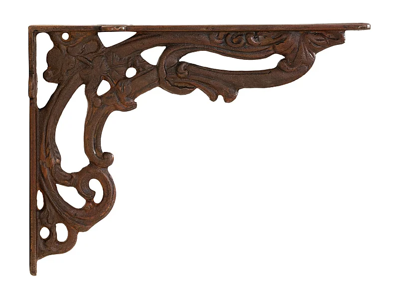 BISCOTTINI Étagère Murale - en Fonte avec Finition Antique - Décorative - Extérieur - Cabinet Mural - Décoration de Jardin - 30x7x40cm