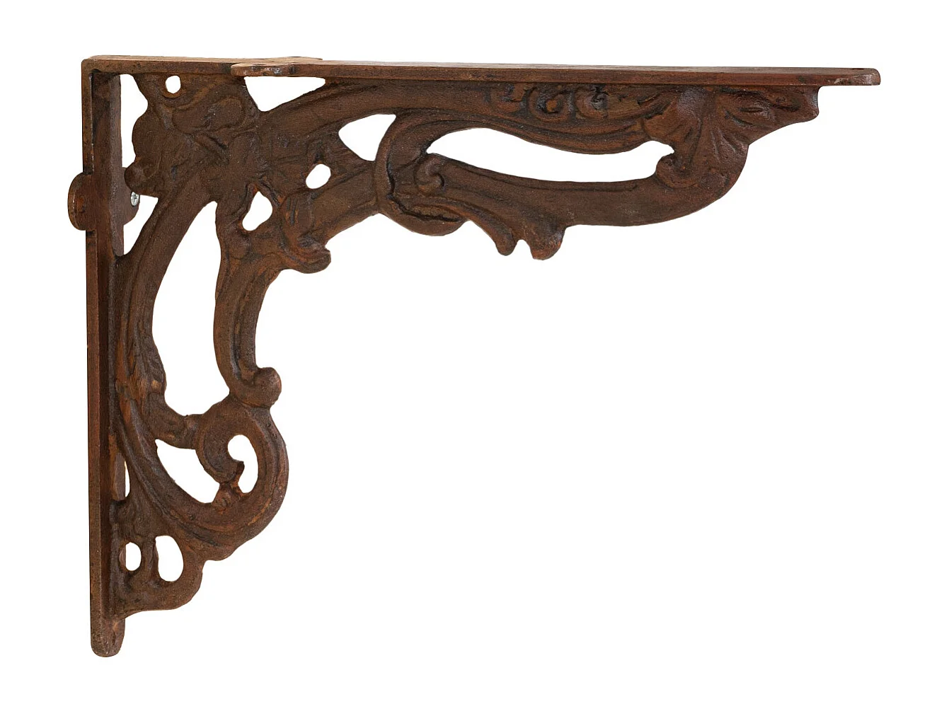 BISCOTTINI Étagère Murale - en Fonte avec Finition Antique - Décorative - Extérieur - Cabinet Mural - Décoration de Jardin - 30x7x40cm