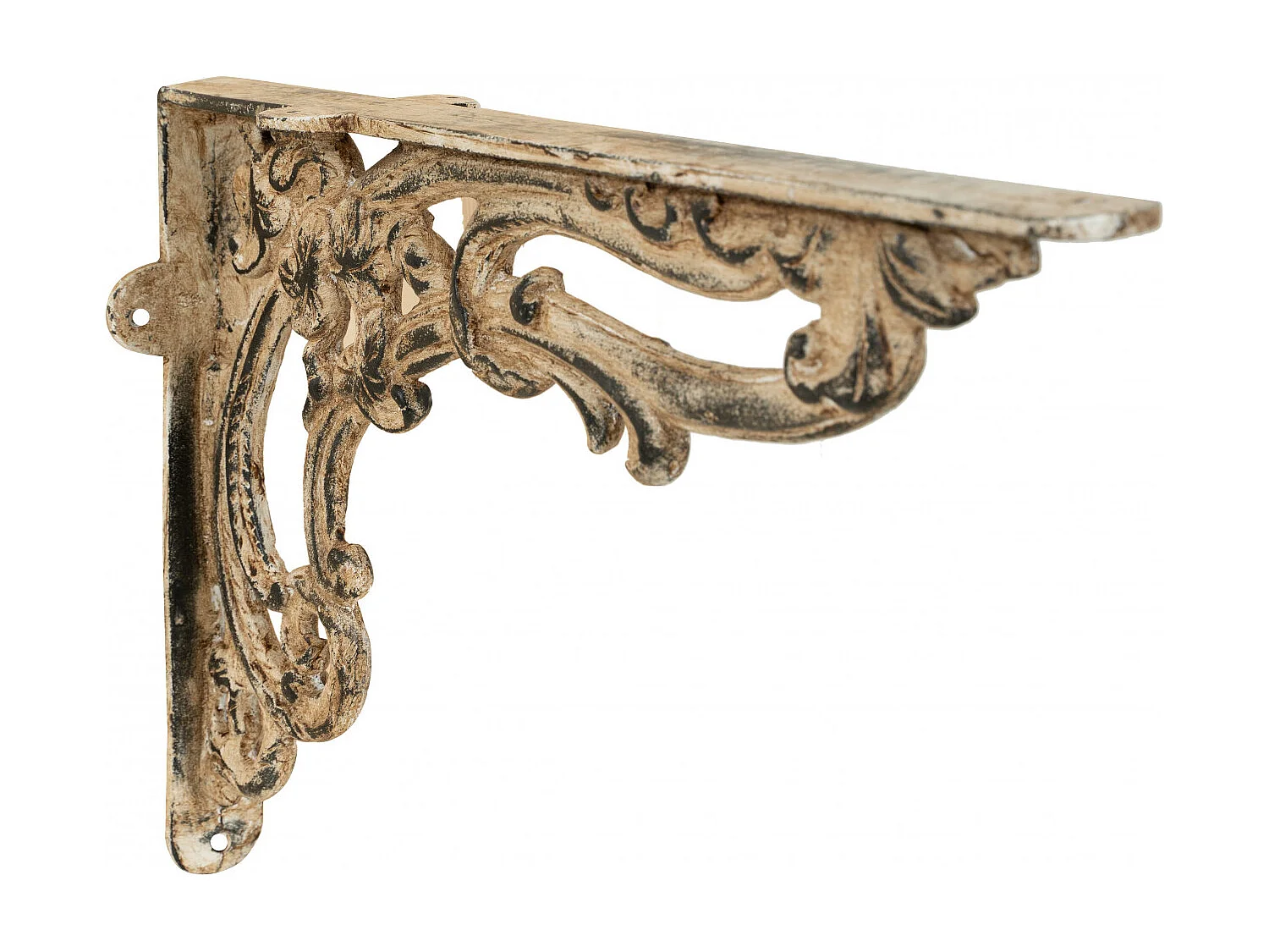 BISCOTTINI Étagère Murale - en Fonte avec Finition Antique - Décorative - Extérieur - Cabinet Mural - Décoration de Jardin - 40x11x59cm