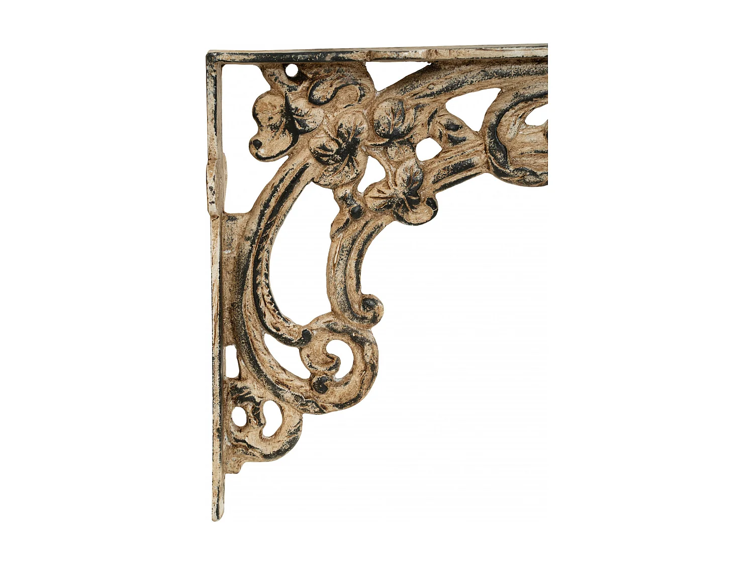 BISCOTTINI Étagère Murale - en Fonte avec Finition Antique - Décorative - Extérieur - Cabinet Mural - Décoration de Jardin - 40x11x59cm