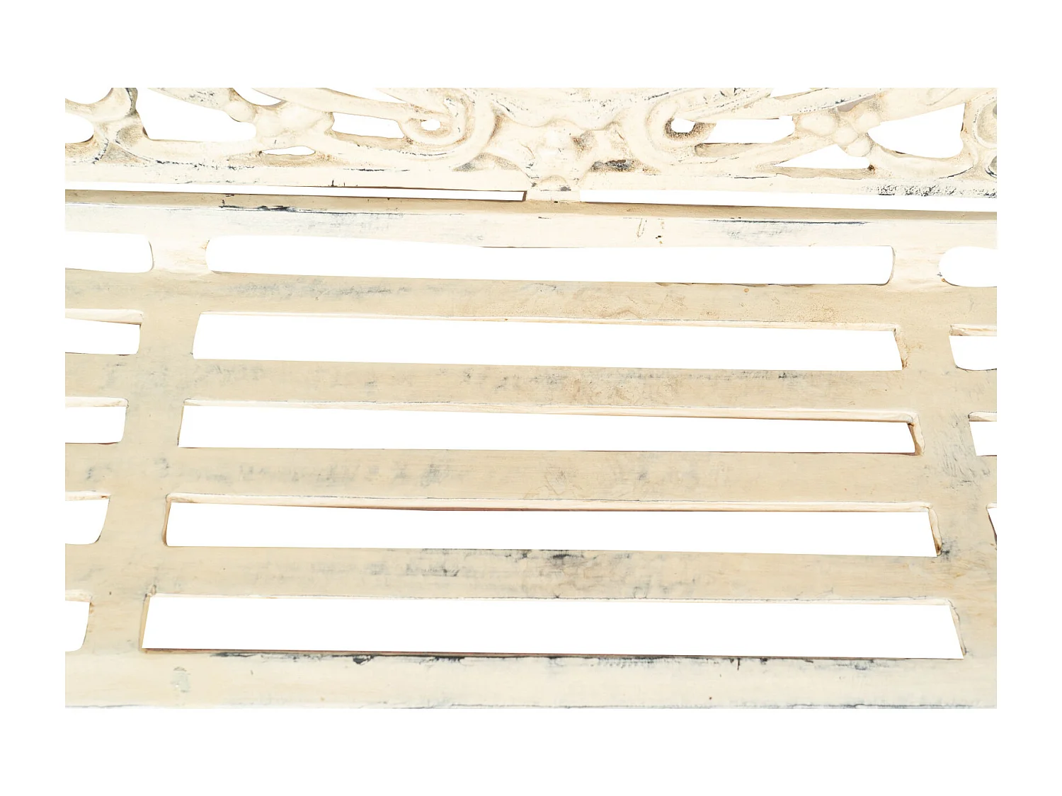 BISCOTTINI Banc – Fer Forgé Finition Antique – Extérieur – Banc de Jardin - Chaise ou Banc en Métal - Balcon - Terrasse – 184x70x110 cm