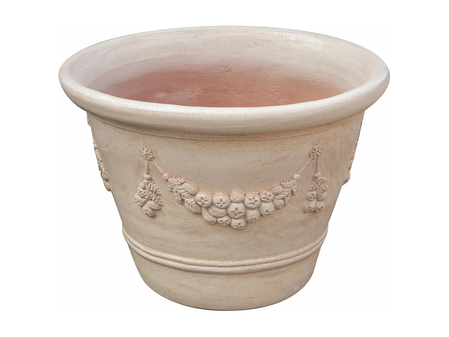 BISCOTTINI Vase - En Terre Cuite Antique - Pot de Fleurs - Jardinière - Jardin - Mobilier - Décoration - 103x103x75 cm