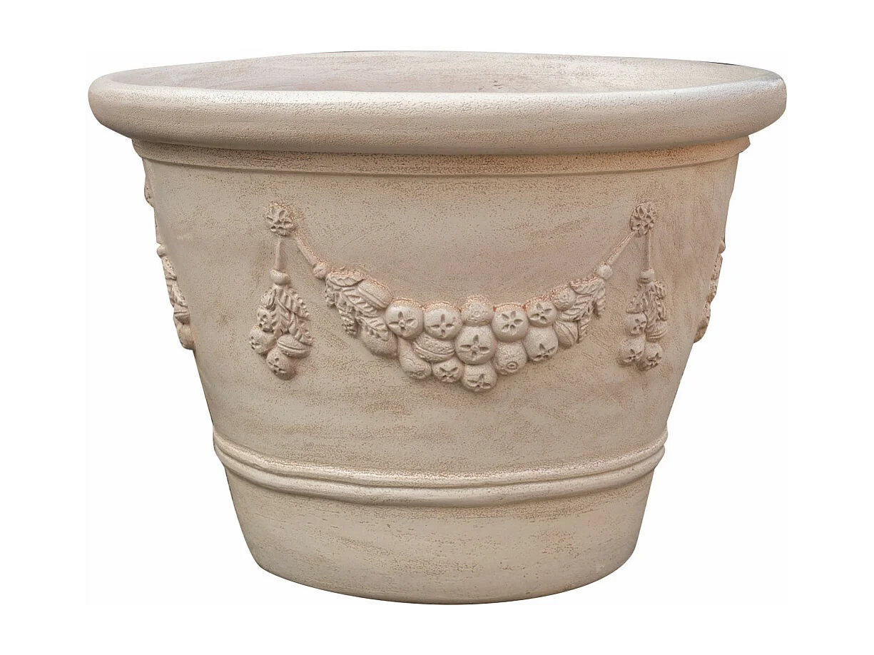 BISCOTTINI Vase - En Terre Cuite Antique - Pot de Fleurs - Jardinière - Jardin - Mobilier - Décoration - 103x103x75 cm