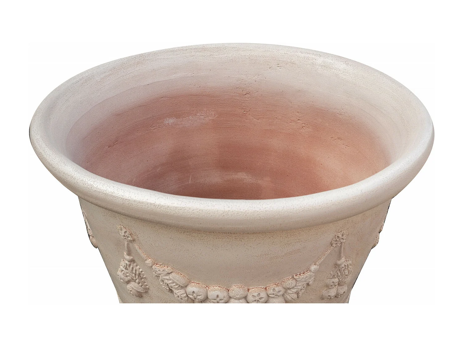 BISCOTTINI Vase - En Terre Cuite Antique - Pot de Fleurs - Jardinière - Jardin - Mobilier - Décoration - 103x103x75 cm