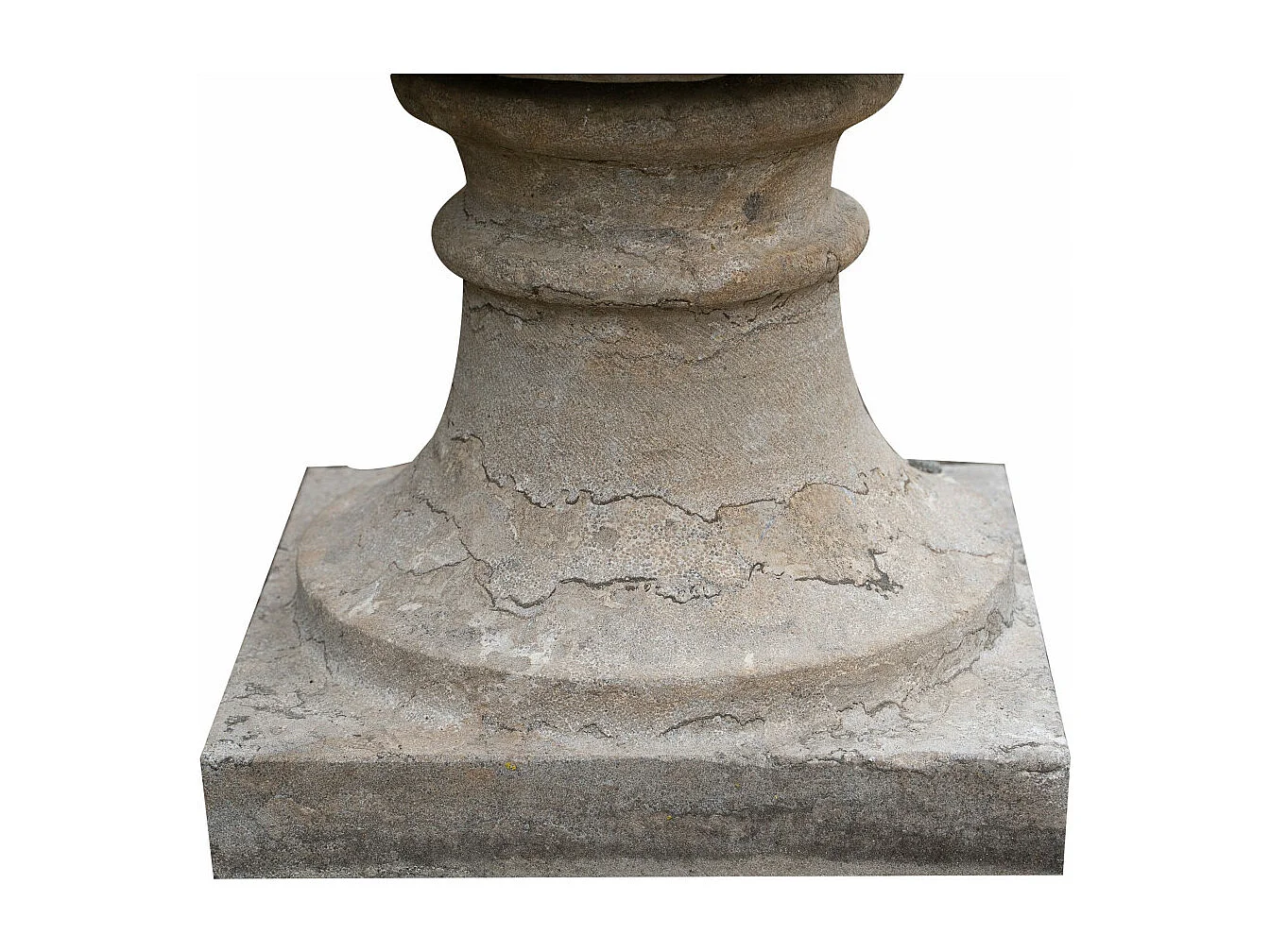 BISCOTTINI Vase en pierre vintage  - Parfait pour mobilier de jardin - Design de jardin - Extérieur - Entrée - Couloir - Décoratif - Pot de fleurs - 67x67x80cm