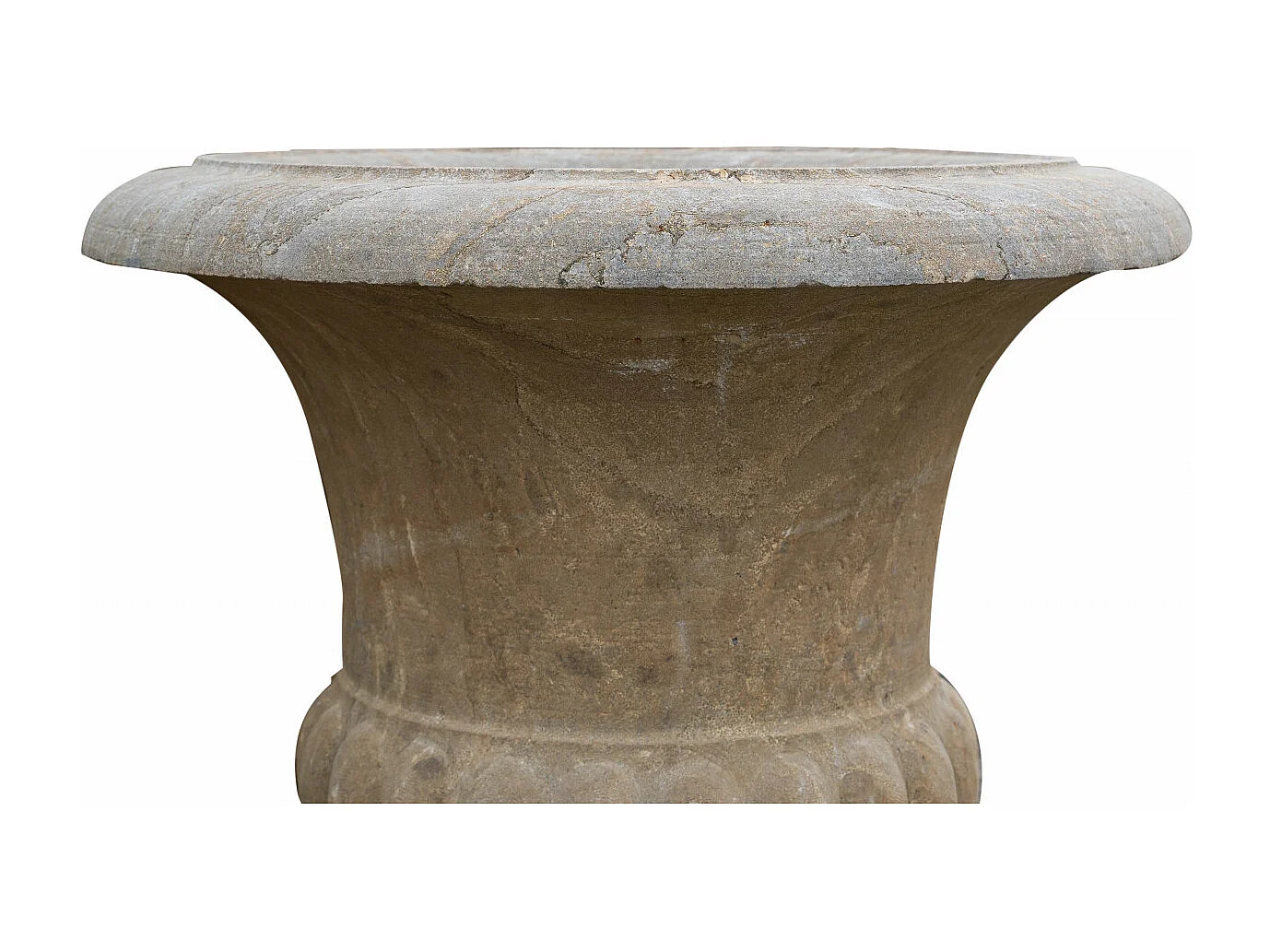 BISCOTTINI Vase en pierre vintage  - Parfait pour mobilier de jardin - Design de jardin - Extérieur - Entrée - Couloir - Décoratif - Pot de fleurs - 67x67x80cm