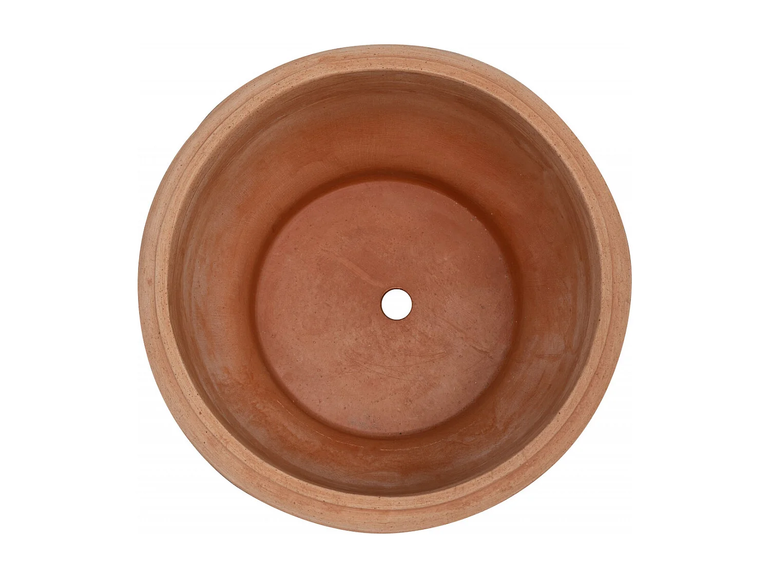 BISCOTTINI Vase - En Terre Cuite Antique - Coupe - Pot de Fleurs - Jardinière - Jardin - Mobilier - Décoration - 40x40x19 cm