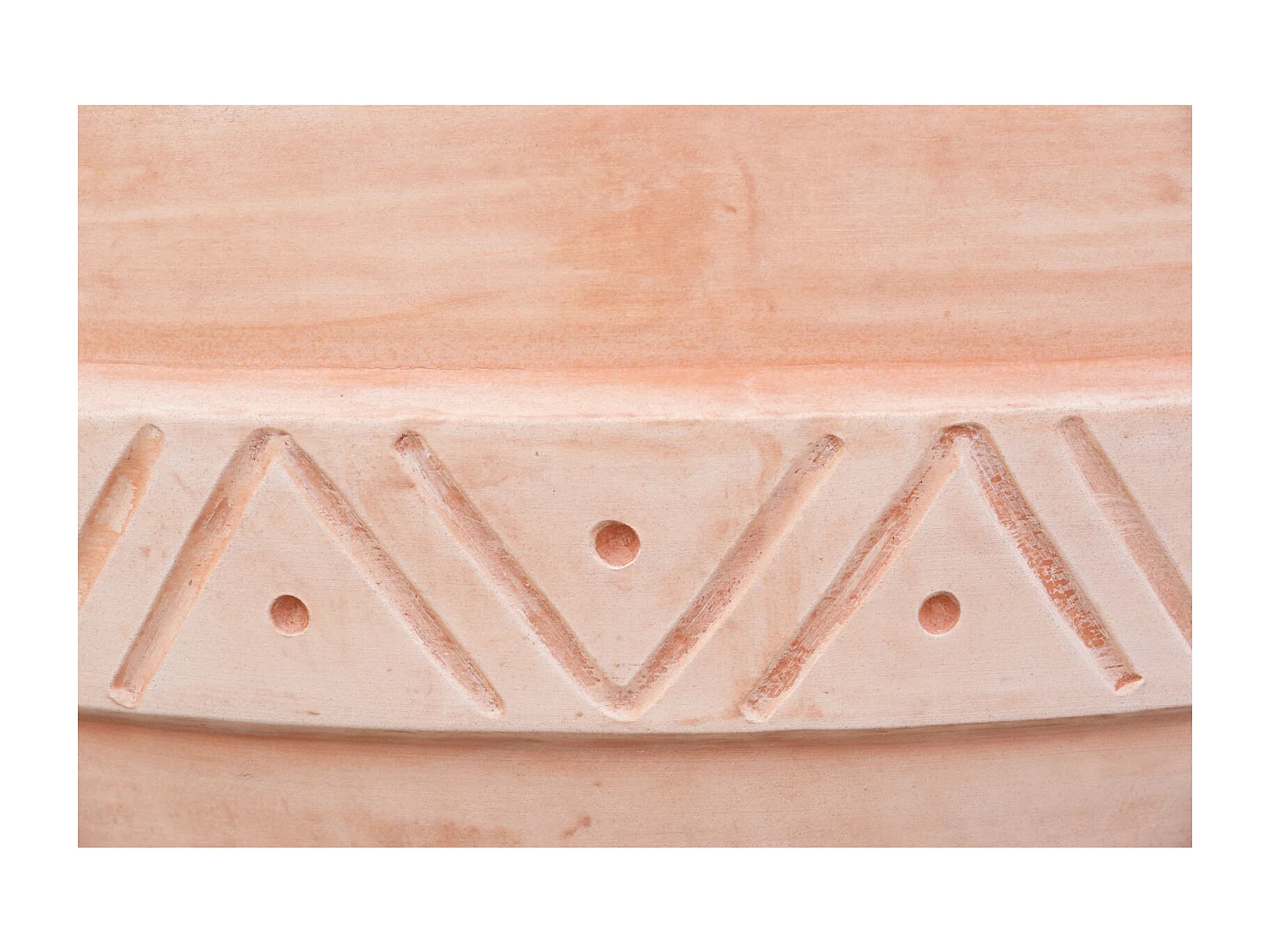 BISCOTTINI Vase - En Terre Cuite Galestro à Bord Festonné - Pot de Fleurs - Jardinière - Jardin - Mobilier - Décoration - 130x130x140 cm