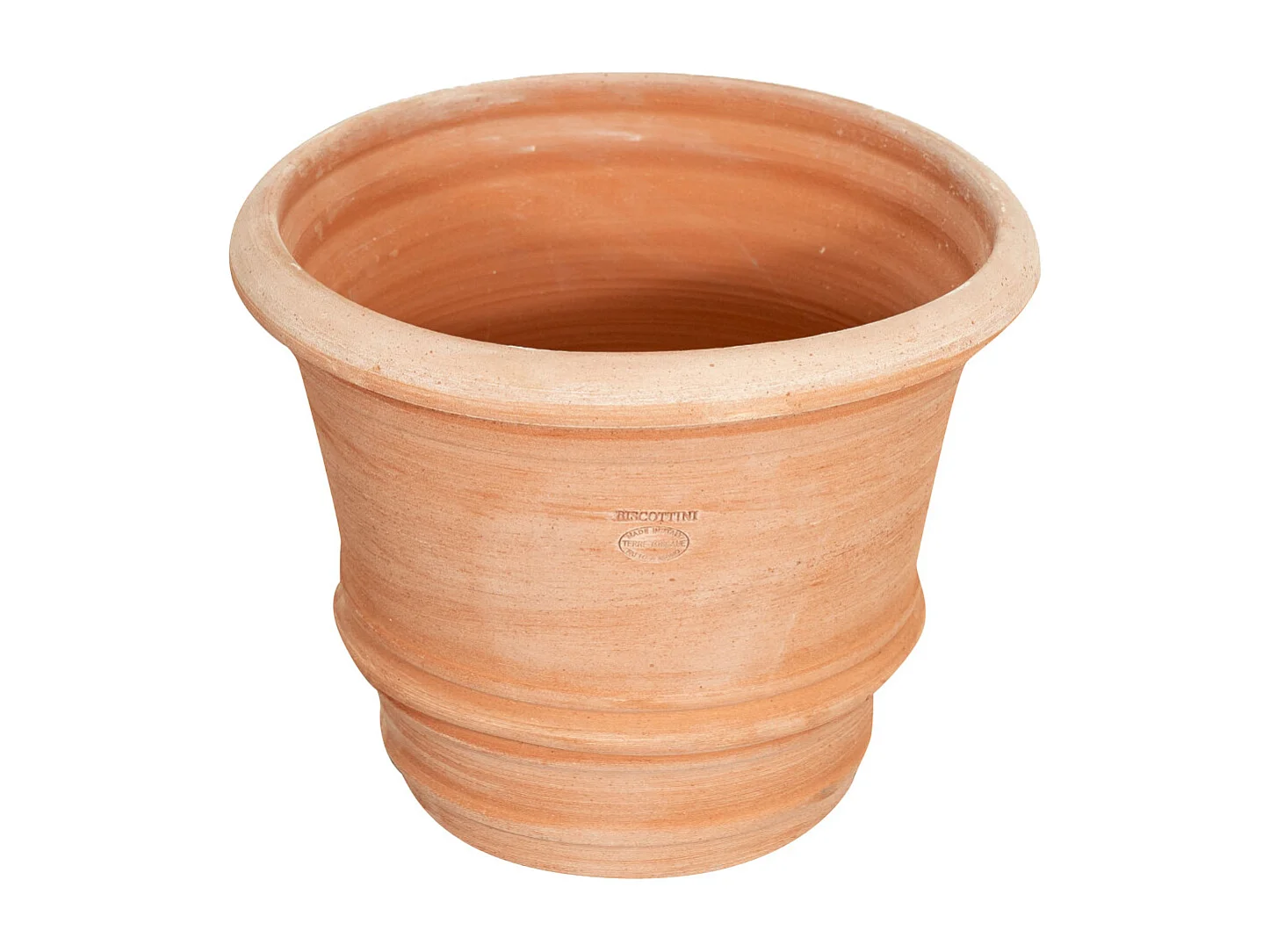 BISCOTTINI Vase - En Terre Cuite Antique - Pot de Fleurs - Jardinière - Jardin - Mobilier - Décoration - 40x40x30 cm - Lot de 2