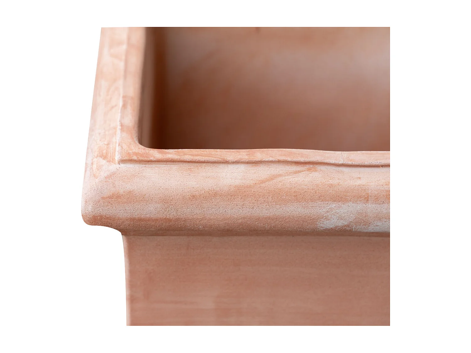 BISCOTTINI Vase - En Terre Cuite Antique - Panier - Pot de Fleurs - Jardinière - Jardin - Mobilier - Décoration - 44x44x44 cm