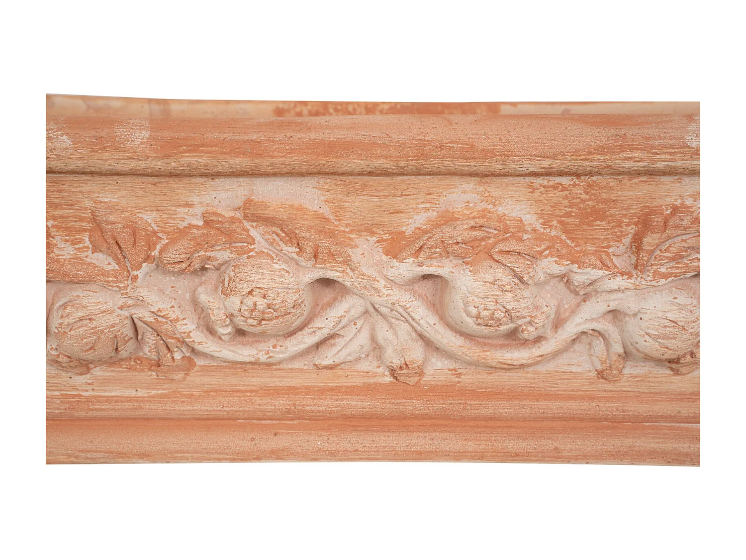 BISCOTTINI Vase - En Terre Cuite Antique - Panier - Pot de Fleurs - Jardinière - Jardin - Mobilier - Décoration - 64x20x17 cm