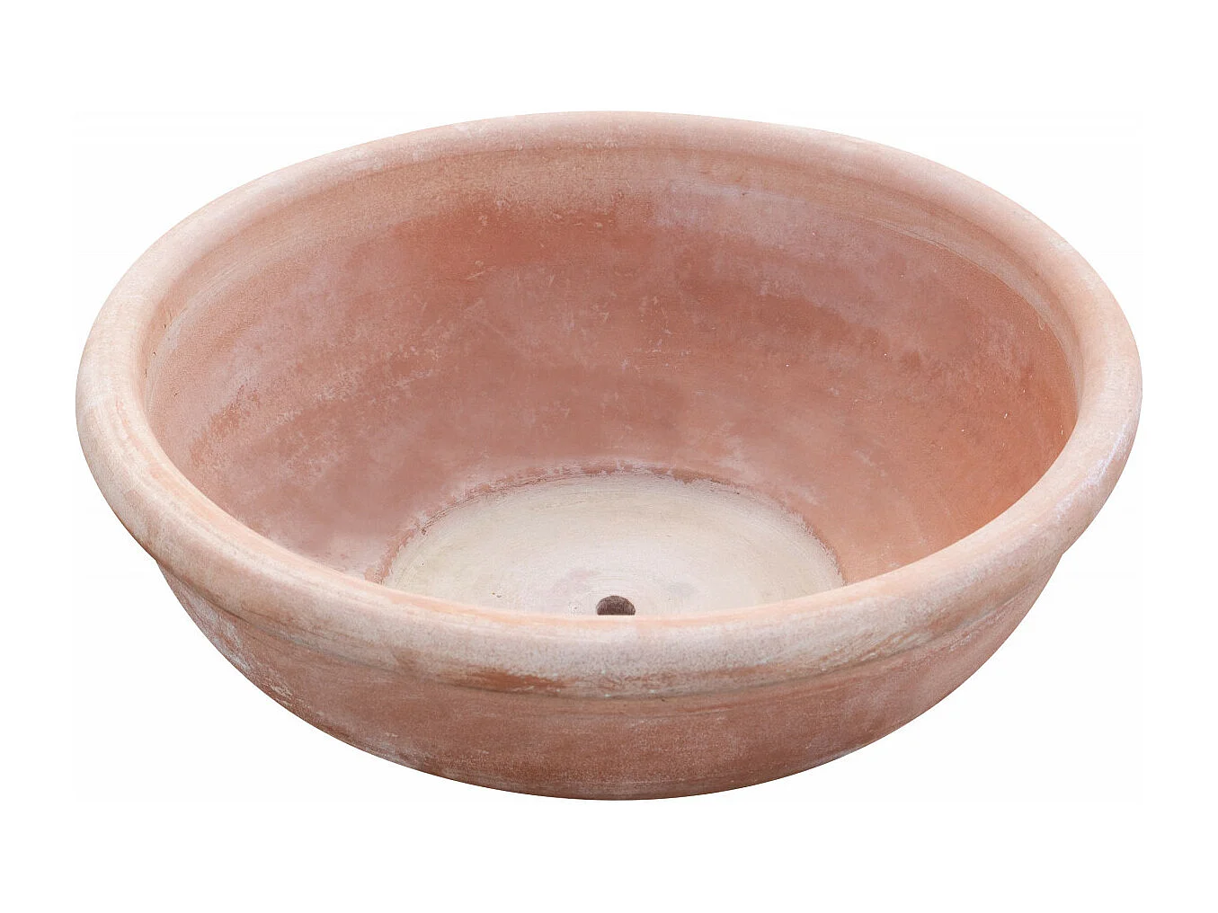 BISCOTTINI Vase - En Terre Cuite Antique - Coupe - Pot de Fleurs - Jardinière - Jardin - Mobilier - Décoration - 80x80x29 cm