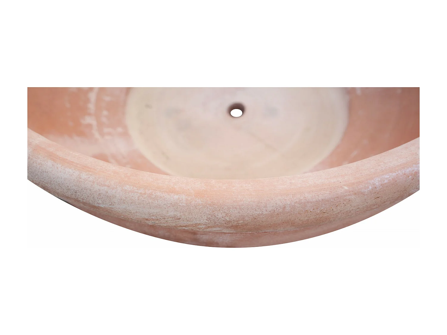 BISCOTTINI Vase - En Terre Cuite Antique - Coupe - Pot de Fleurs - Jardinière - Jardin - Mobilier - Décoration - 80x80x29 cm