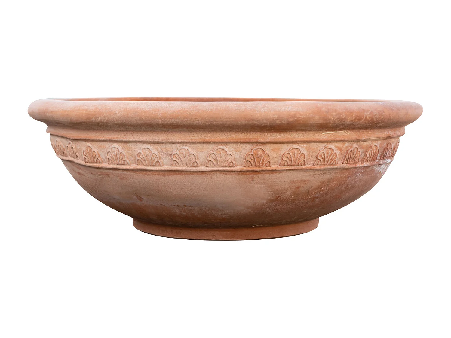 BISCOTTINI Vase - En Terre Cuite Antique - Coupe - Pot de Fleurs - Jardinière - Jardin - Mobilier - Décoration - 103x103x35 cm