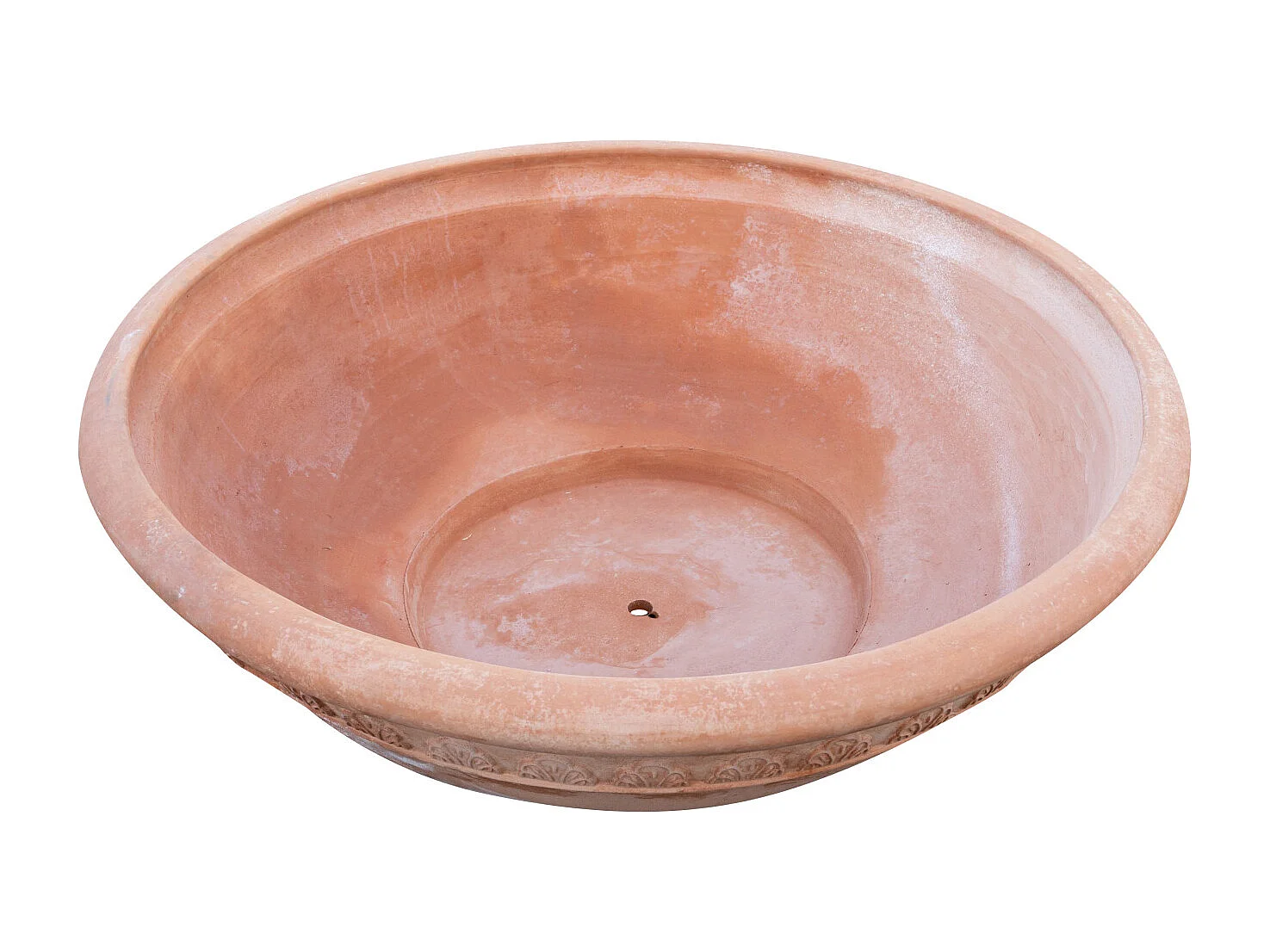 BISCOTTINI Vase - En Terre Cuite Antique - Coupe - Pot de Fleurs - Jardinière - Jardin - Mobilier - Décoration - 103x103x35 cm