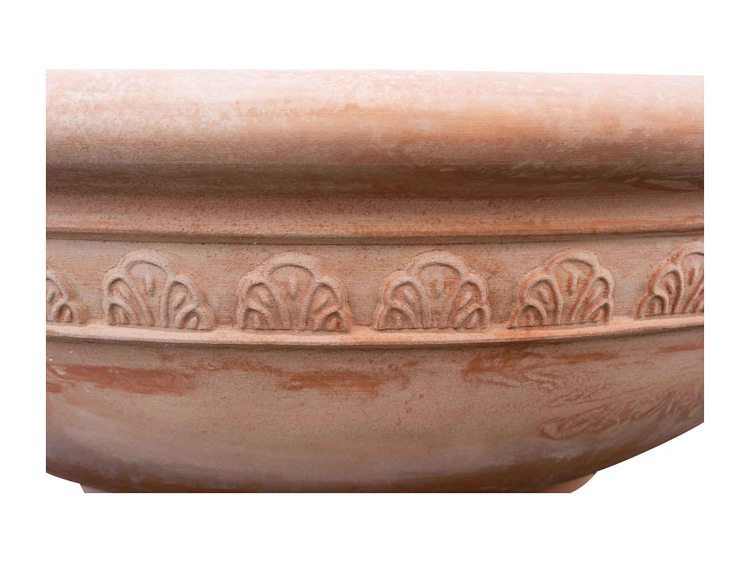 BISCOTTINI Vase - En Terre Cuite Antique - Coupe - Pot de Fleurs - Jardinière - Jardin - Mobilier - Décoration - 103x103x35 cm