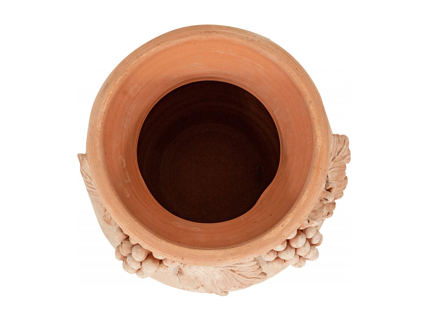 BISCOTTINI Vase Jarre - En Terre Cuite Antique - Pot de Fleurs - Jardinière - Jardin - Mobilier - Décoration - 45x34 cm