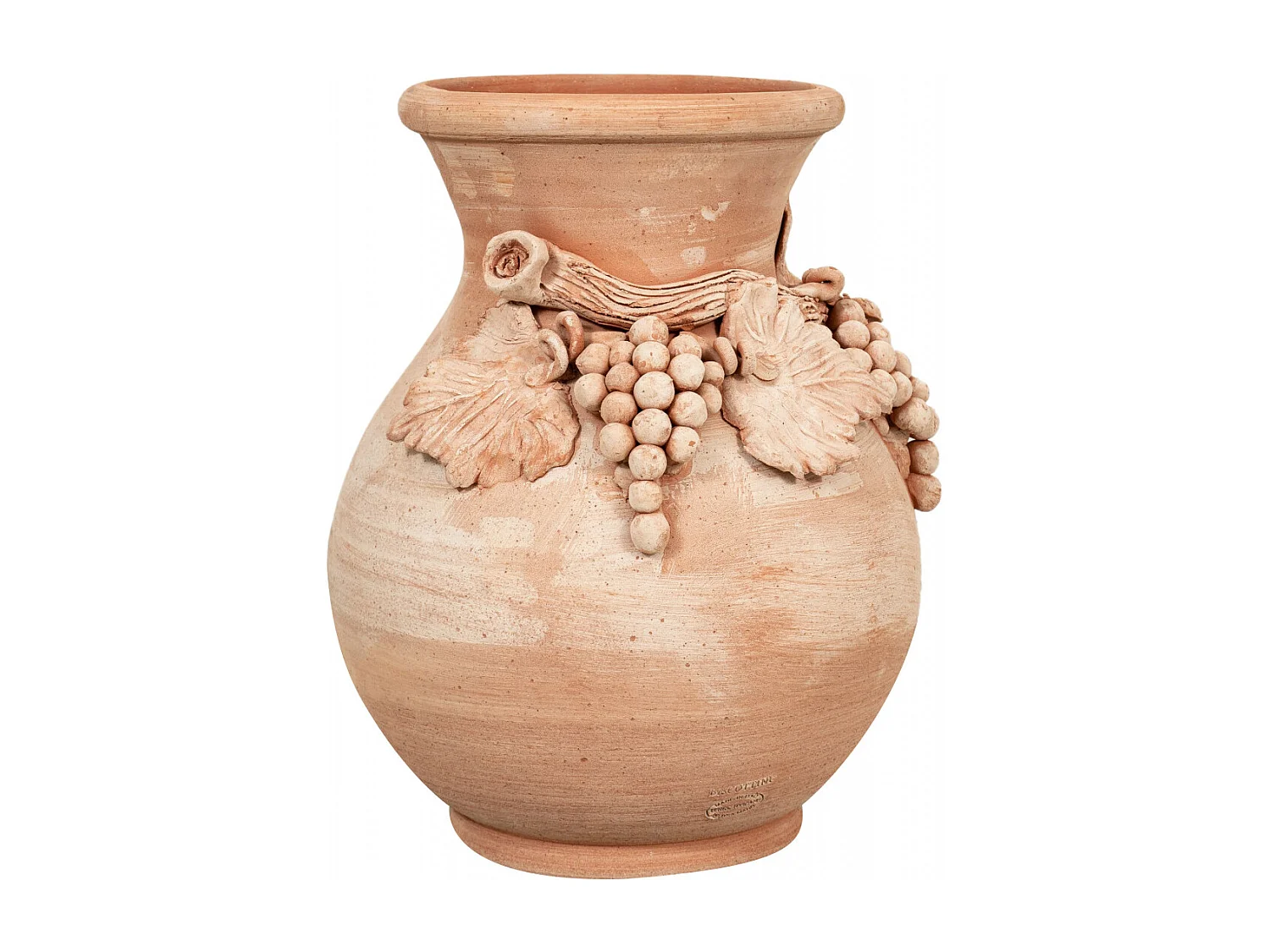 BISCOTTINI Vase Jarre - En Terre Cuite Antique - Pot de Fleurs - Jardinière - Jardin - Mobilier - Décoration - 45x34 cm
