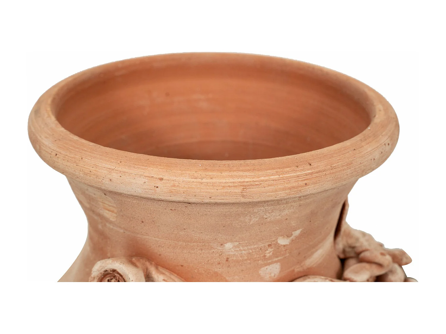 BISCOTTINI Vase Jarre - En Terre Cuite Antique - Pot de Fleurs - Jardinière - Jardin - Mobilier - Décoration - 45x34 cm