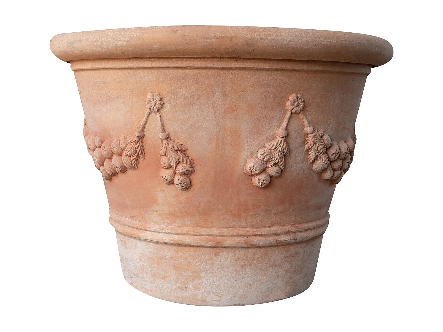 BISCOTTINI Vase - vintage en terre cuite -  mobilier de jardin - Design de jardin - Extérieur - Décoratif - Pot de fleurs - 115x115x80cm