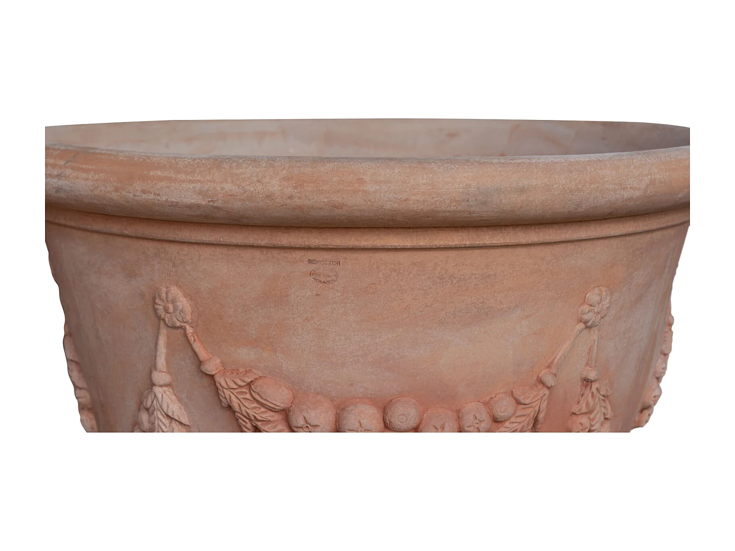 BISCOTTINI Vase - vintage en terre cuite -  mobilier de jardin - Design de jardin - Extérieur - Décoratif - Pot de fleurs - 115x115x80cm