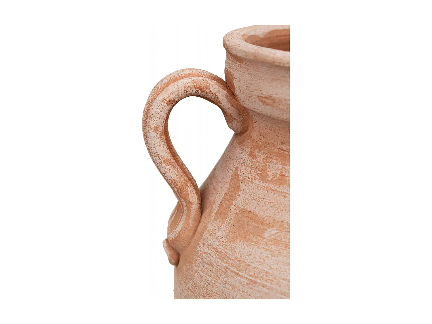 BISCOTTINI Vase Jarre - En Terre Cuite Antique - Pot de Fleurs - Jardinière - Jardin - Mobilier - Décoration - 38x33x45 cm