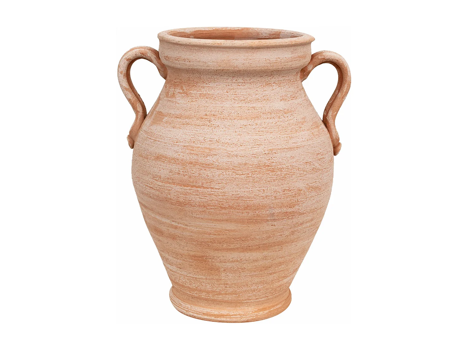 BISCOTTINI Vase Jarre - En Terre Cuite Antique - Pot de Fleurs - Jardinière - Jardin - Mobilier - Décoration - 38x33x45 cm