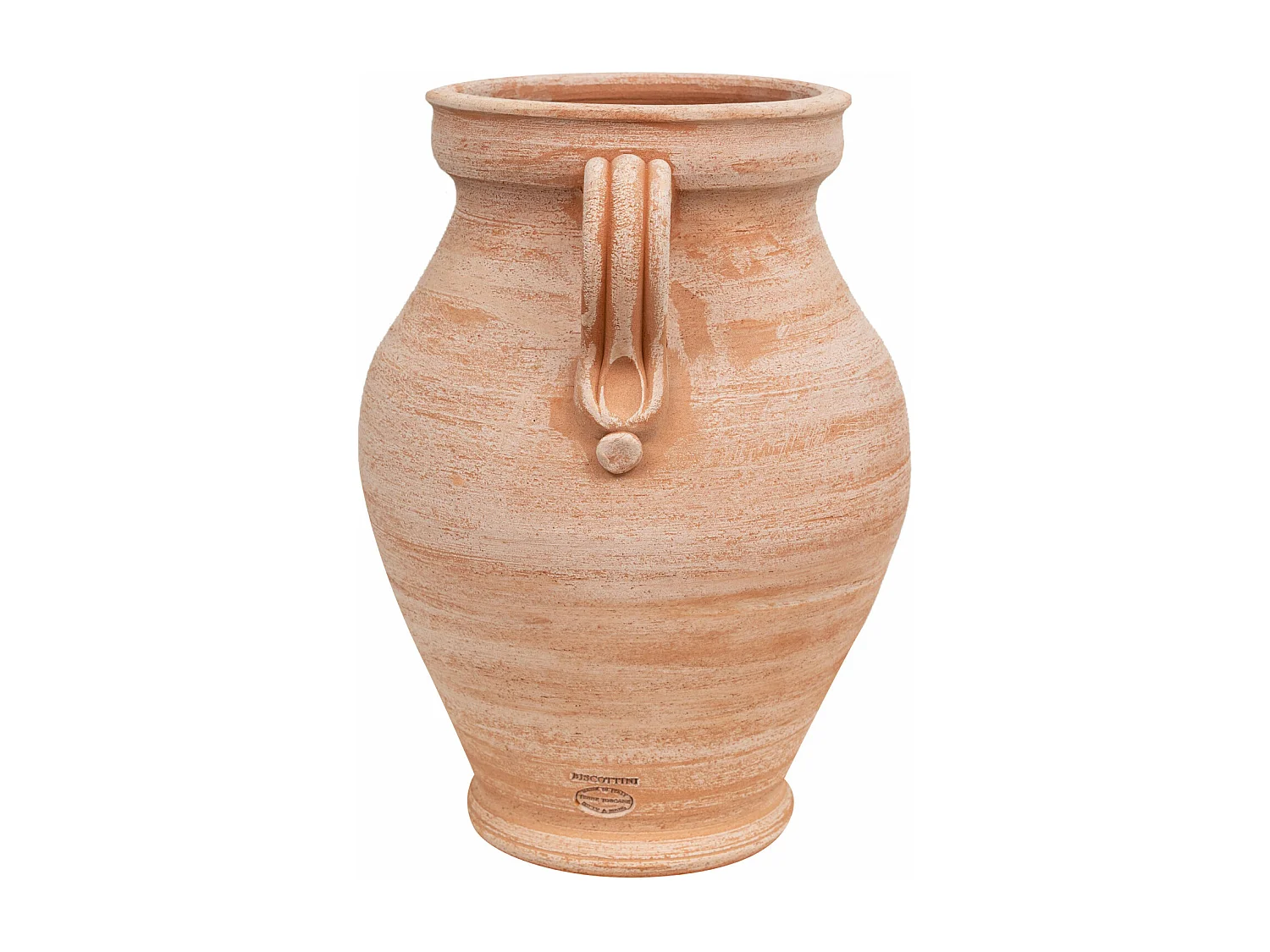 BISCOTTINI Vase Jarre - En Terre Cuite Antique - Pot de Fleurs - Jardinière - Jardin - Mobilier - Décoration - 38x33x45 cm