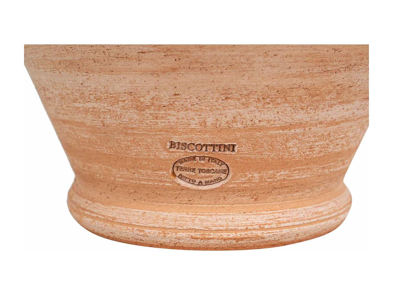 BISCOTTINI Vase Jarre - En Terre Cuite Antique - Pot de Fleurs - Jardinière - Jardin - Mobilier - Décoration - 38x33x45 cm