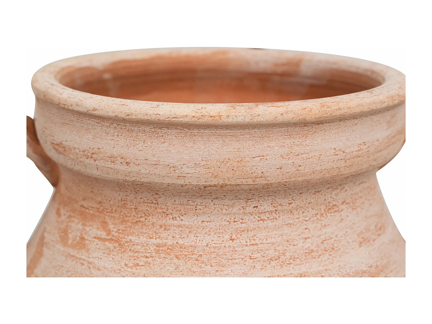 BISCOTTINI Vase Jarre - En Terre Cuite Antique - Pot de Fleurs - Jardinière - Jardin - Mobilier - Décoration - 38x33x45 cm